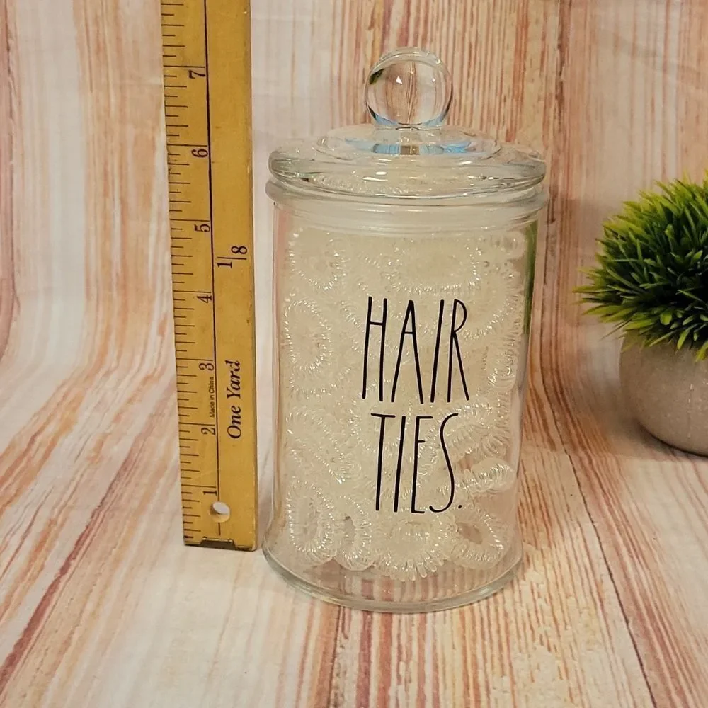 Rae Dunn Glass Hair Tie Holder